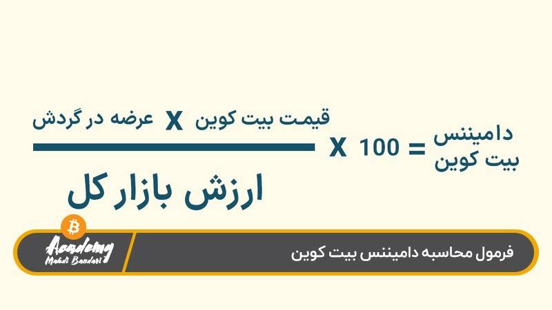 فرمول محاسبه دامیننس بیت کوین